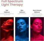 ماسک نوردرمانی Radiance Pro+، دارای ۱۲۲ لامپ LED با گرید کلینیکال و نور آبی ۴۱۵ نانومتری برای مراقبت از پوست - تصویر 4