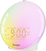 ساعت زنگ‌دار با نور طلوع آفتاب برند Suright مدل ‎LD081-WH - تصویر 8