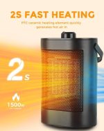 بخاری برقی 1500 وات برند YAZEKY مدل YND-900F - تصویر 7