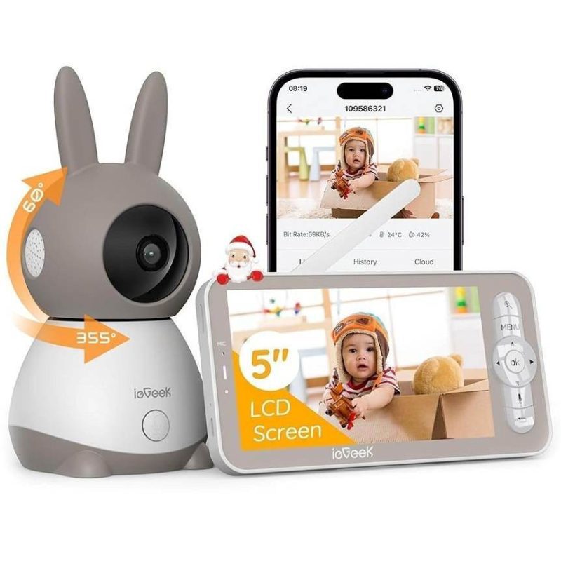دوربین و مونیتور امنیتی کودک برند ieGeek Baby 1T - تصویر 3