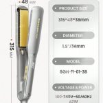 اتو مو شانه دار شیگلم مدل sleek chic wide glide straightener صفحه پهن
