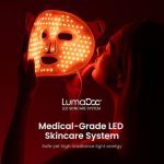 ماسک نوردرمانی Radiance Pro+، دارای ۱۲۲ لامپ LED با گرید کلینیکال و نور آبی ۴۱۵ نانومتری برای مراقبت از پوست - تصویر 2