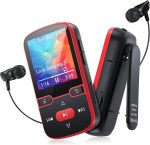 پخش کننده MP3 با ظرفیت 64 گیگابایت، بلوتوث 5.3، کلیپسی، صدای HiFi و صفحه نمایش 1.5 اینچی
