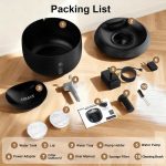 آبخوری گربه SIBAYS پمپ فوق العاده بی صدا 25 دسی بل 3.5 لیتری پنجره LED - تصویر 5