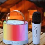 اسپیکر بلوتوثی کوچک Fusion Tunes مدل  K52 همراه میکروفون تکی کارائوکه بی‌سیم - Image 3