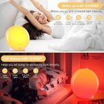 ساعت زنگ‌دار با نور طلوع آفتاب برند Suright مدل ‎LD081-WH - تصویر 4