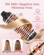 برس حرارتی و فرکننده ۱.۵ اینچی FLYZEMAA مدل : YZM-8025 مخصوص موهای بلند و خشک - تصویر 5