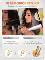 اتو مو شانه دار شیگلم مدل sleek chic wide glide straightener صفحه پهن - تصویر 6