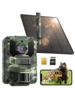 دوربین شکار خورشیدی VXK 4G LTE با قابلیت پشتیبانی از سیم‌کارت و کارت حافظه ۶۴ گیگابایتی،