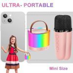 اسپیکر همراه با دو میکروفون کارائوکه smart portable speaker مدل K52 - Image 3