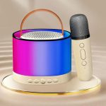 اسپیکر بلوتوثی کوچک Fusion Tunes مدل  K52 همراه میکروفون تکی کارائوکه بی‌سیم