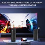 اسپیکر بلوتوثیYKALL با صدای استریو 20 وات دارای بیس و چراغ‌های RGB - Image 4