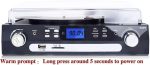 گرامافون بلوتوثی برند DIGITNOW با تبدیل وینیل به MP3 و پخش کاست، رادیو AM/FM، و ریموت - تصویر 7