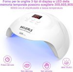 لامپ UV/LED ناخن NAILGIRLS، لامپ ۳۶ وات با ۳ حالت زمان‌بندی و ۱۸ عدد لامپ LED - تصویر 3