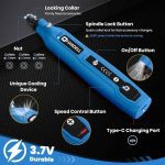 کیت ابزار چرخشی شارژی HARDELL ۵ سرعت متغیر ۵۰۰۰-۱۸۰۰۰ دور در دقیقه - تصویر 8