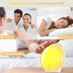 ساعت زنگ‌دار با نور طلوع آفتاب برند Suright مدل ‎LD081-WH - تصویر 6