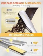 اتو مو شانه دار شیگلم مدل sleek chic wide glide straightener صفحه پهن - تصویر 8