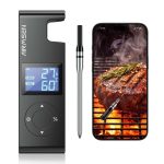 دماسنج بی‌سیم گوشت AIRMSEN با دسته سرامیکی مقاوم در برابر حرارت و نمایشگر LCD 