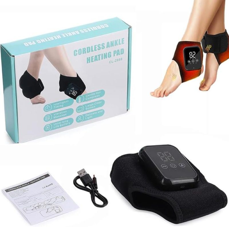 ماساژور و گرم‌کن مچ پا بی‌سیم CL-2888 با ۳ سطح ویبره و باتری ۲۰۰۰ میلی‌آمپر - تصویر 4