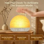 ساعت زنگ‌دار شبیه‌ساز طلوع خورشید Charmofun مدل : YMX-1021  نویز سفید - تصویر 5