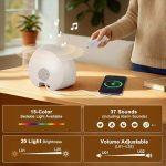 ساعت زنگ‌دار شبیه‌ساز طلوع خورشید Charmofun مدل : YMX-1021  نویز سفید - تصویر 3