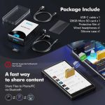 پخش کننده MP3 حافظه داخلی 32 گیگابایت و کارت حافظه 128 گیگابایت با وای فای و بلوتوث RUIZU  مدل : M16 پخش کننده موسیقی MP4 اندروید 13 با Spotify، Audible، Amazon Music، Deezer - تصویر 9