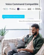 رطوبت سنج و دماسنج دیجیتال SwitchBot مانیتور دما و رطوبت داخلی بی‌سیم با کنترل از طریق بلوتوث، هشدارهای لحظه‌ای، سازگار با اپل هوم - تصویر 9