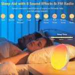 ساعت زنگ‌دار با نور طلوع آفتاب برند Suright مدل ‎LD081-WH - تصویر 9