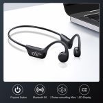 هدفون هدایت استخوانی ZOVIMAX ضد آب IPX7 بلوتوث ۶.۰ دارای میکروفون و صفحه نمایش LED