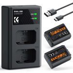 باتری و شارژر دو اسلاته K&F Concept NP-FW50 برای دوربین‌های سونی