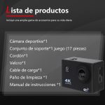 دوربین ورزشی 16 مگاپیکسلی 4K با سرعت 30 فریم بر ثانیه Sanpyl - تصویر 8