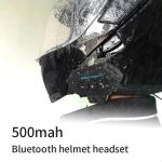 هدست بلوتوثی کلاه کاسکت مدل BT-12 با بلوتوث 5.0، استاندارد IPX6 مقاوم در برابر آب و گرد و غبار - تصویر 3