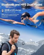 هدفون استخوانی OPENEAR Bone S18 ضدآب IP68 | بی‌سیم مخصوص شنا با حافظه MP3، مناسب ورزش و دویدن - تصویر 7