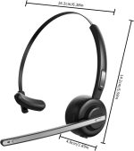 هدست بلوتوث Marnana مدل V5.2 با میکروفون حذف نویز و پایه شارژ برای آیفون و سامسونگ - تصویر 6