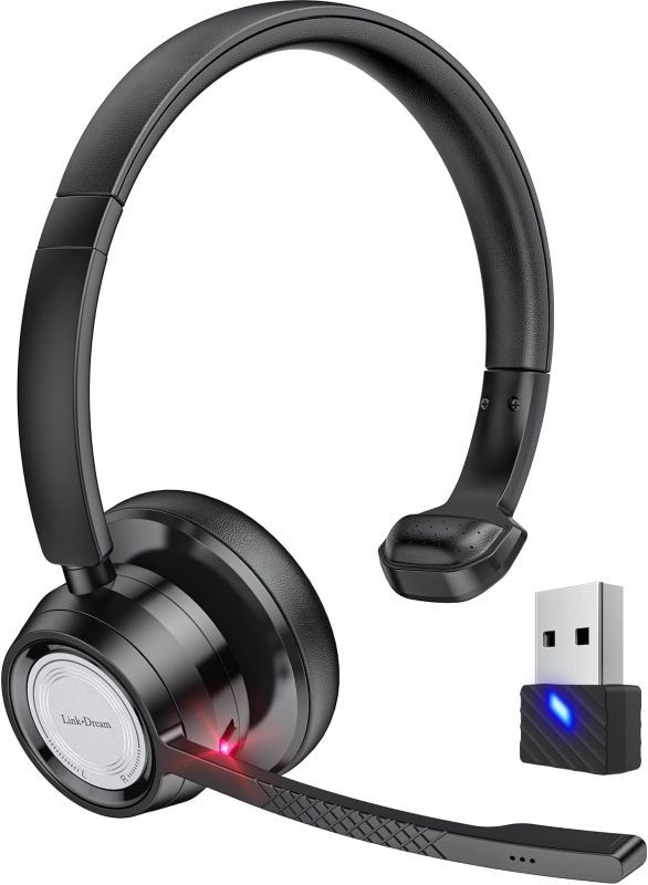 2 هدست بلوتوث Link Dream به همراه میکروفون بلوتوث، دانگل USBمدل BH60 - تصویر 1