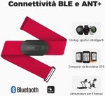 سنسور ضربان قلب Coospo H808S  ضربان قلب سینه‌ای با Bluetooth 5.0 و ANT+ مقاوم در برابر آب