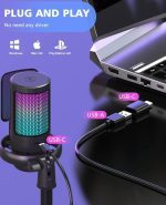 میکروفون گیمینگ NJSJ مدل ME6S برای کامپیوتر USB - تصویر 7