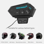 هدست بلوتوثی کلاه کاسکت مدل BT-12 با بلوتوث 5.0، استاندارد IPX6 مقاوم در برابر آب و گرد و غبار - تصویر 11