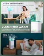 دستگاه رطوبت گیر پرتابل مدل portable dehumidifier D3 مخزن آب ۱۶۰۰ میلی‌لیتری - تصویر 6