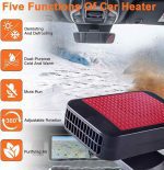 فن و بخاری فندکی خودرو 12 ولت مدل  LJ-005 - تصویر 7
