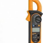 آمپرمتر کلمپی دیجیتال Tolsen مدل 38034 با نمایشگر LCD برای اندازه‌گیری جریان AC، ولتاژ و مقاومت
