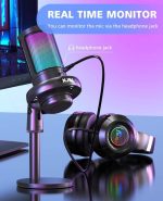 میکروفون گیمینگ NJSJ مدل ME6S برای کامپیوتر USB - تصویر 6