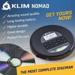 سی دی پلیر و واکمن شارژی KLIM همراه با هدفون - تصویر 3