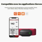 سنسور ضربان قلب Coospo H808S  ضربان قلب سینه‌ای با Bluetooth 5.0 و ANT+ مقاوم در برابر آب - تصویر 3