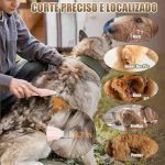 ماشین اصلاح حیوانات خانگی موی حیوانات با ۴ تنظیم ابزار کوتاه کردن مدل LAO25 - تصویر 6