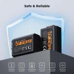 باتری و شارژر دو اسلاته K&F Concept NP-FW50 برای دوربین‌های سونی - تصویر 6