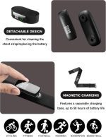 مانیتور ضربان قلب ROCKBROS مدل HRM828 با بند سینه و بلوتوث ANT+ - تصویر 6