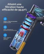 جارو شارژی Laresar  مدل Elite 3 جاروی قدرتمند ۳۳ کیلوپاسکال، ۴۰۰ وات - تصویر 6