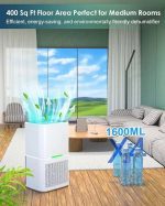 دستگاه رطوبت گیر پرتابل مدل portable dehumidifier D3 مخزن آب ۱۶۰۰ میلی‌لیتری - تصویر 4