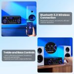 آمپلی فایر AK50 HiFi با بلوتوث  تقویت کننده صوتی استریو - تصویر 4